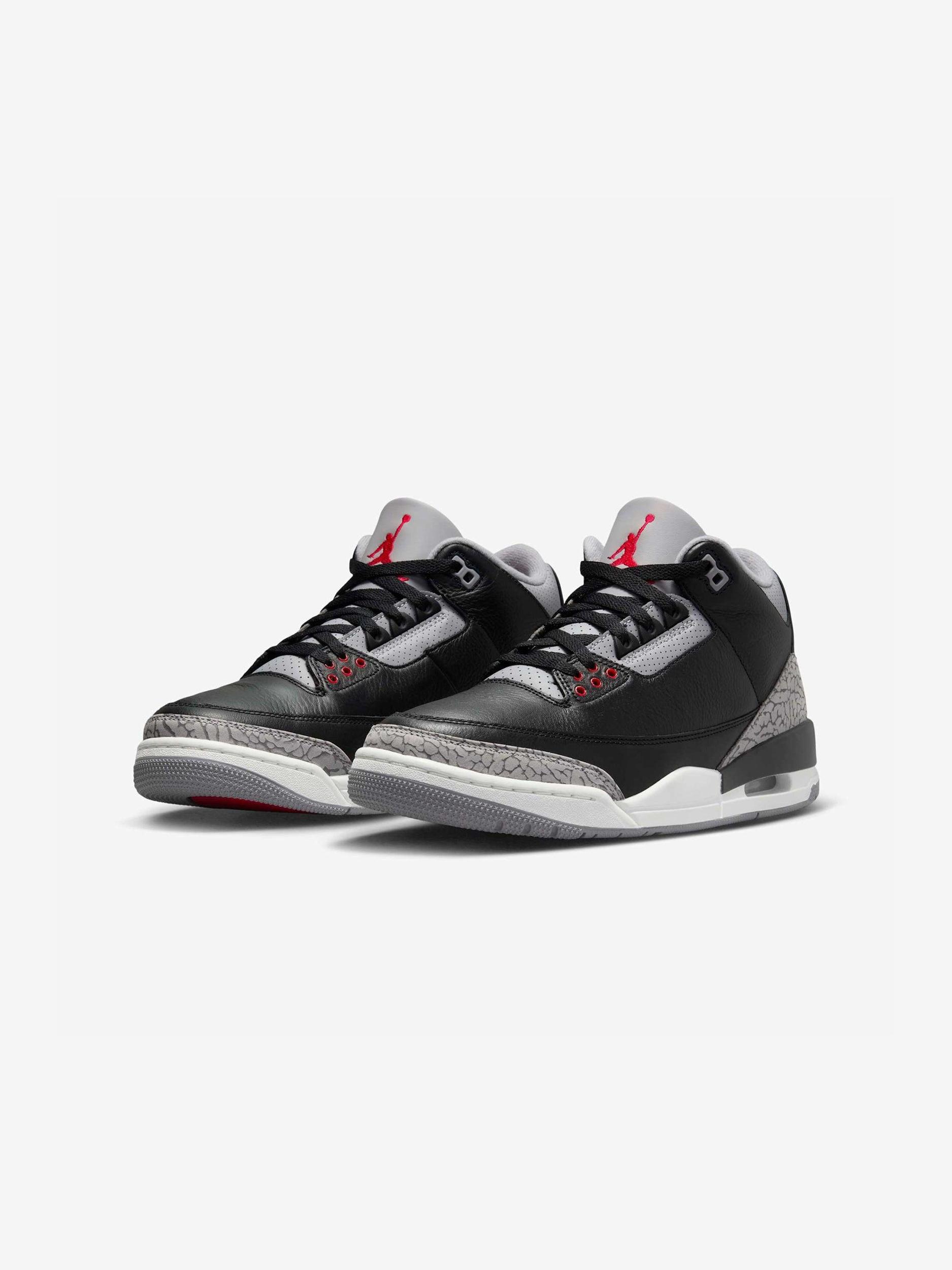 Air Jordan 3 Retro (BLACK/FIRE RED-CEMENT GREY-SUMMIT WHITE) Product Image