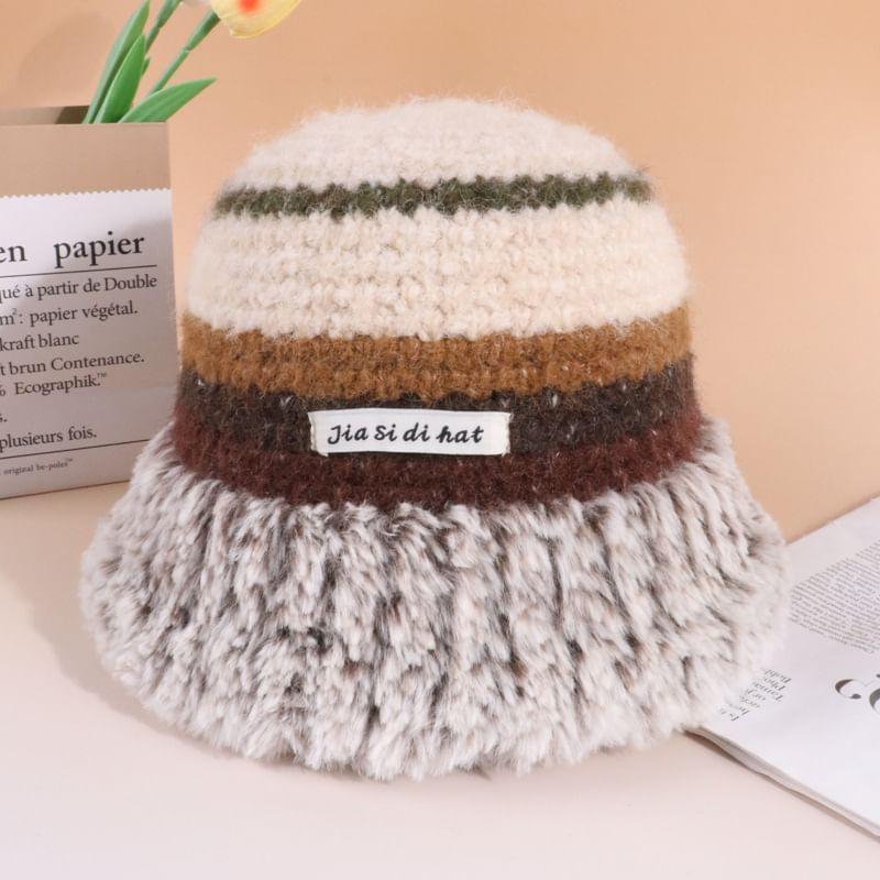 Melange Fluffy Bucket Hat Product Image