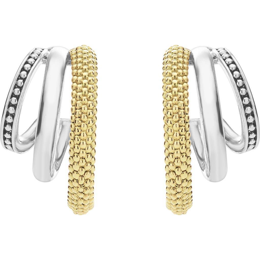 LAGOS Caviar Lux Hoop Earrings In Gold Product Image
