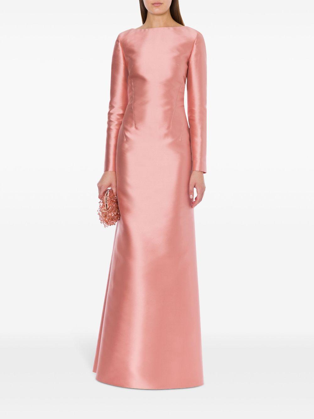 long sleeve satin dress Product Image