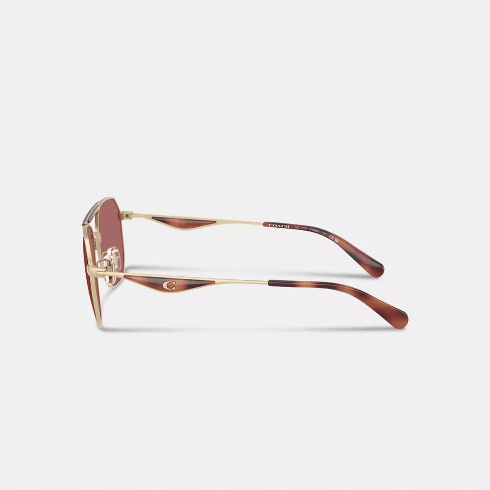 C Hardware Metal Navigator Sunglasses Product Image