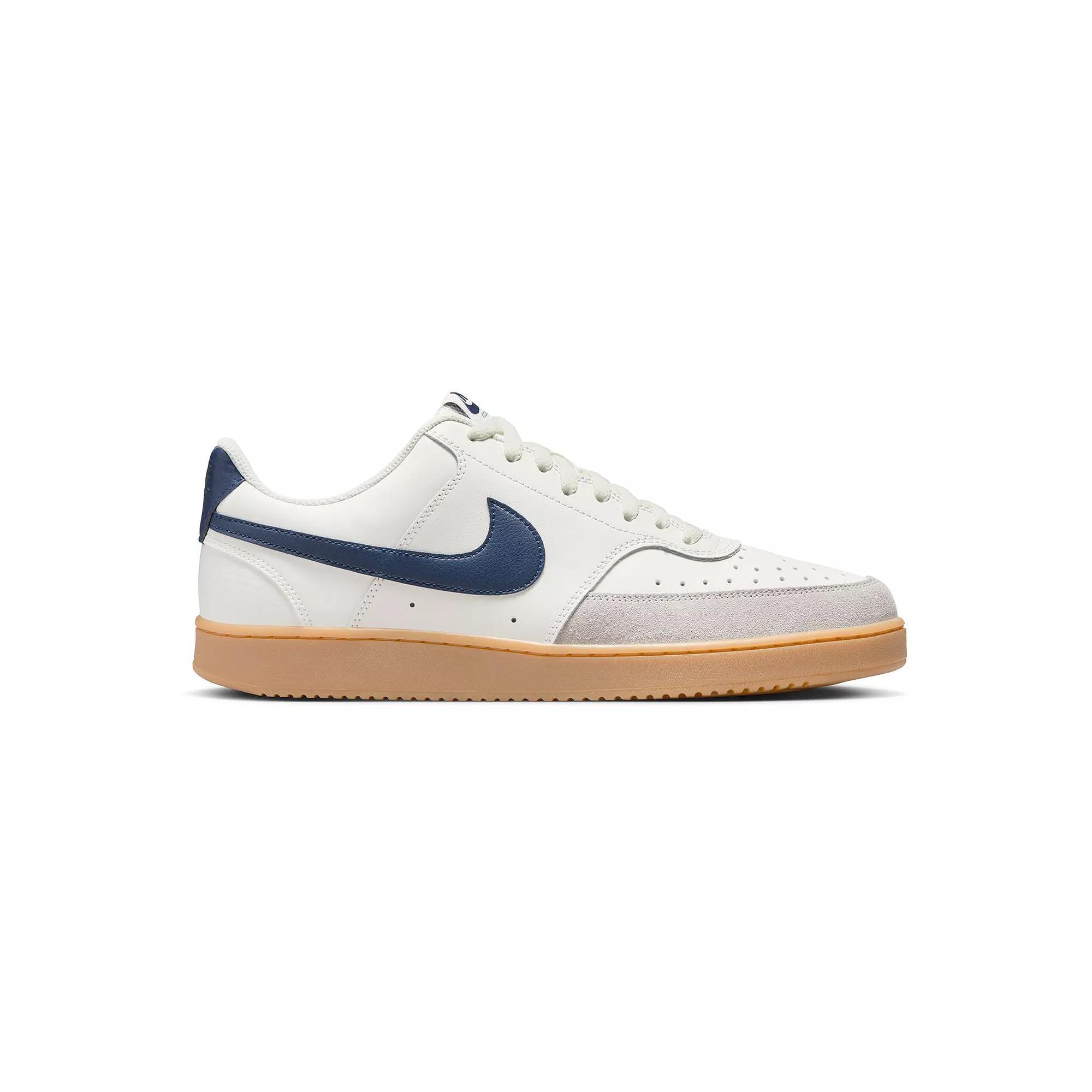 Nike Court Vision Next Nature Men's Low-Top Shoes, Size: 7, Sail Black Navy Gum Product Image