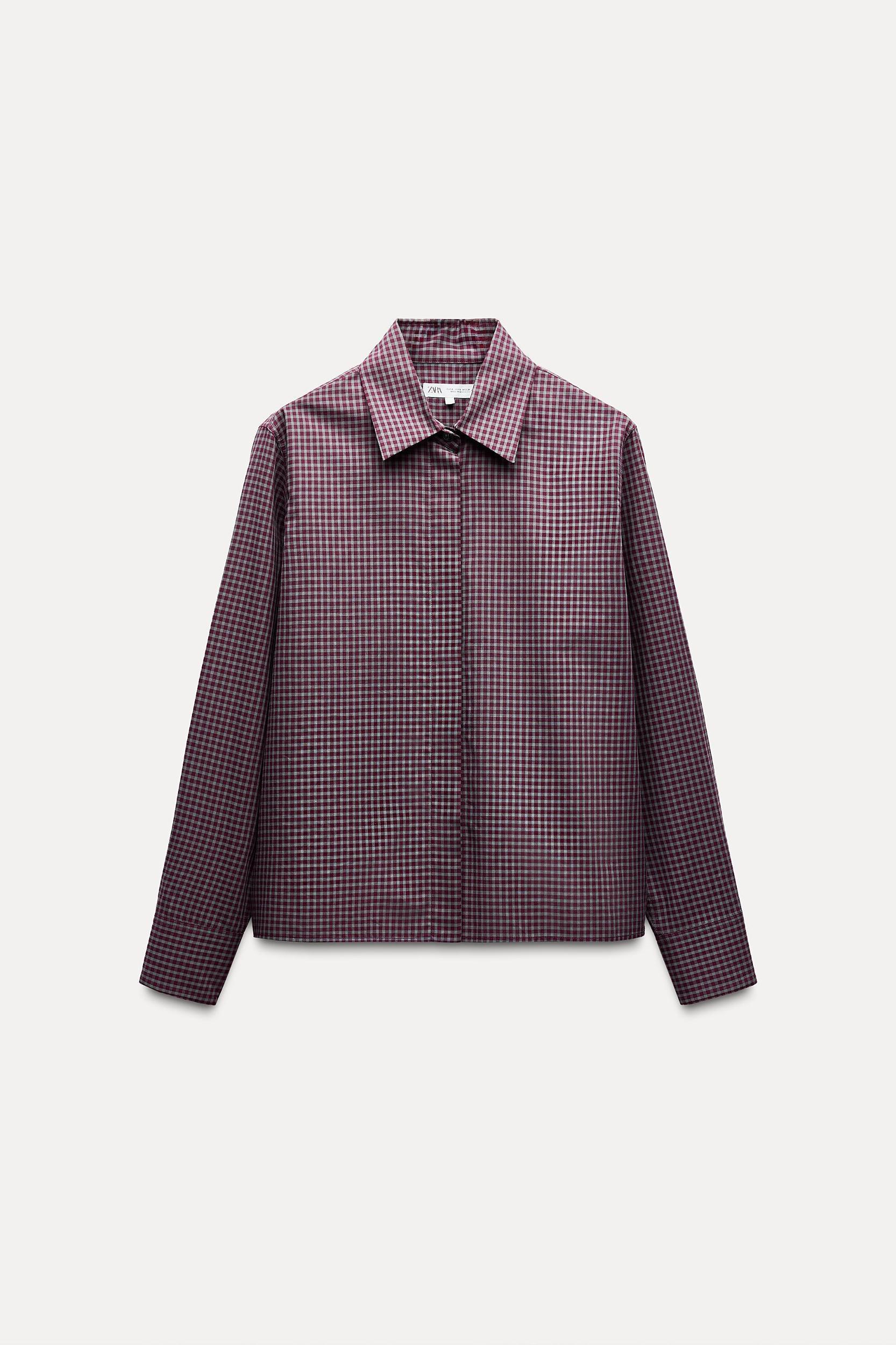 CHECKERED SHIRT ZW COLLECTION Product Image