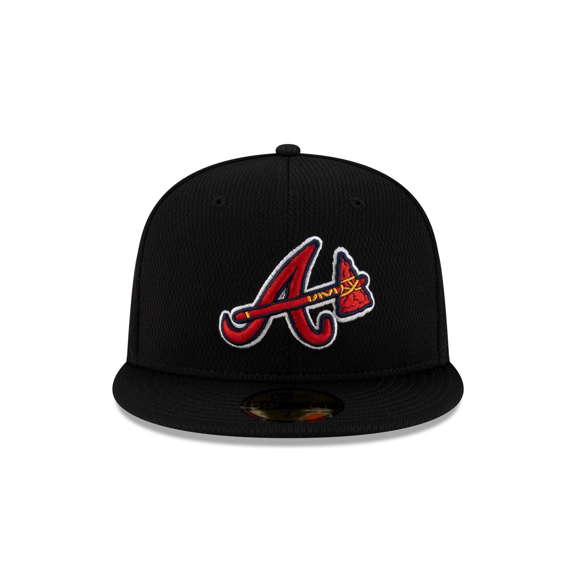 Atlanta Braves 2025 Clubhouse Alt Black 59FIFTY Fitted Hat Male Product Image