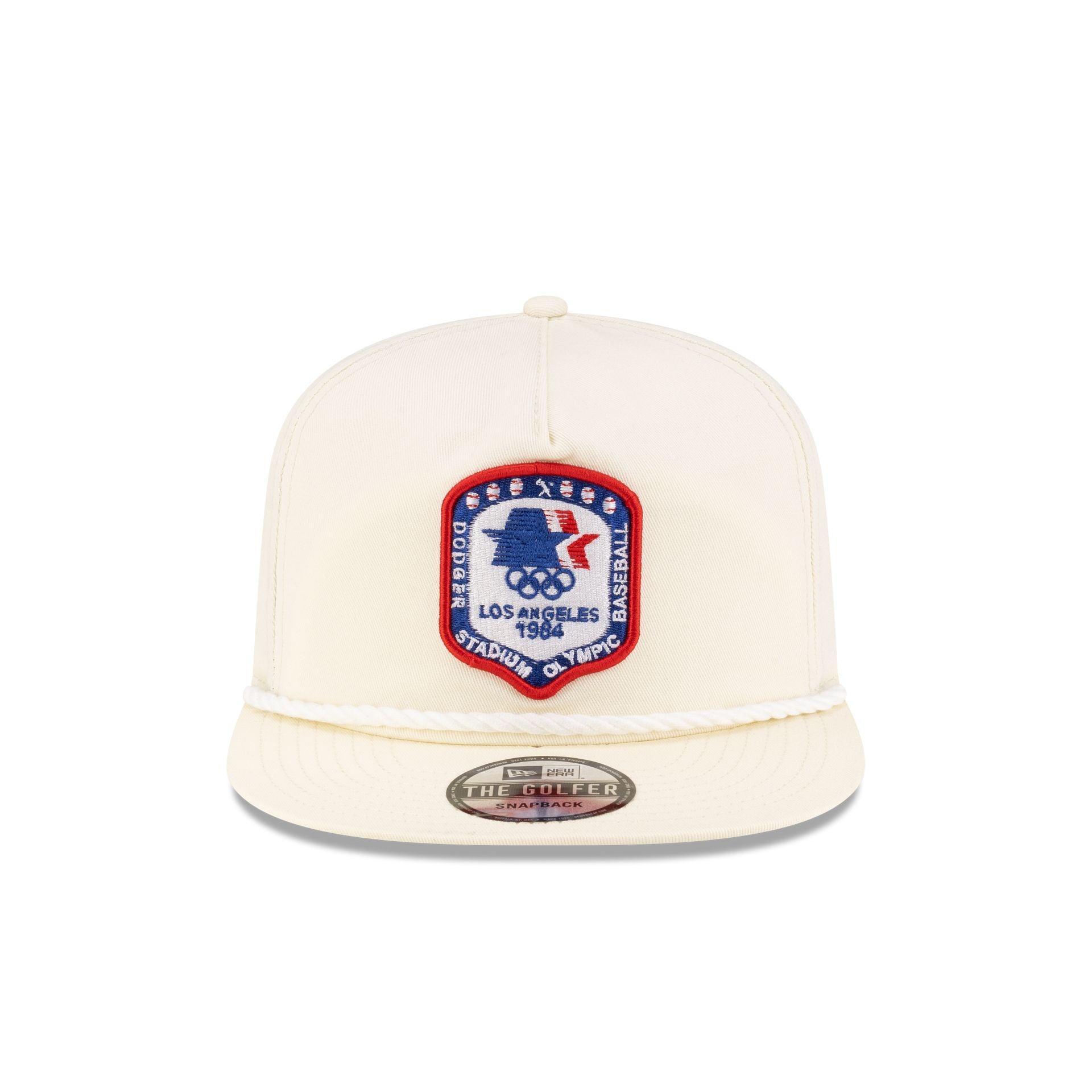 Los Angeles Dodgers 1984 Olympics Chrome White Golfer Hat Male Product Image