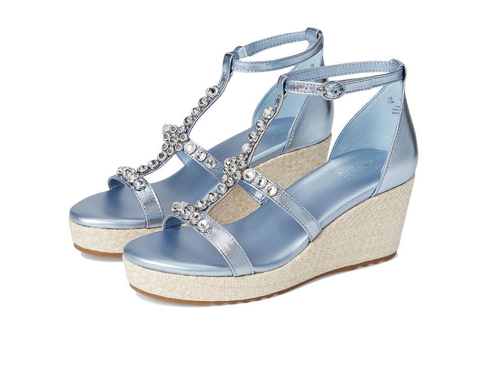 Naturalizer Serena Ankle Straps (Light Blue Metallic Leather) Women's Sandals Product Image