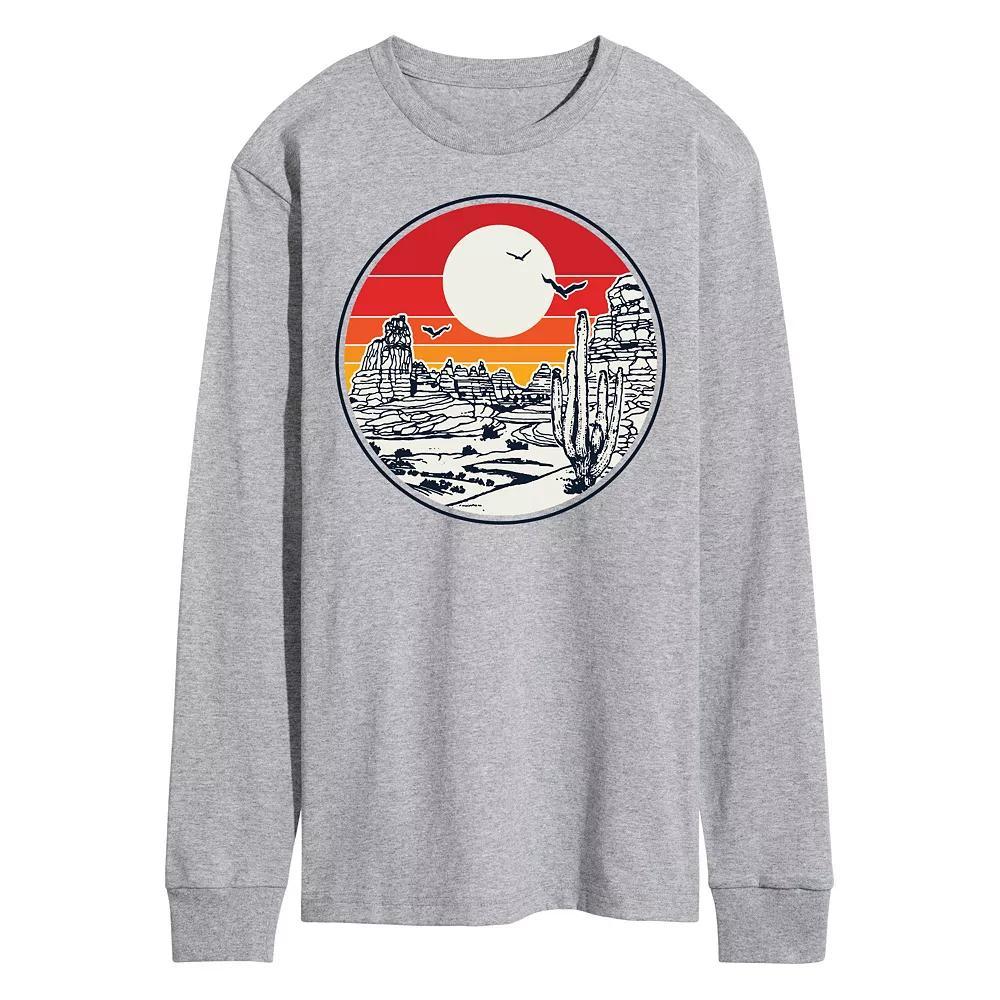 Mens Desert Canyon Long Sleeve Tee Product Image