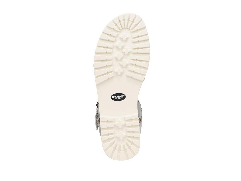 Dr. Scholl's Take Five Flat Sandal Silver) Women's Sandals Product Image