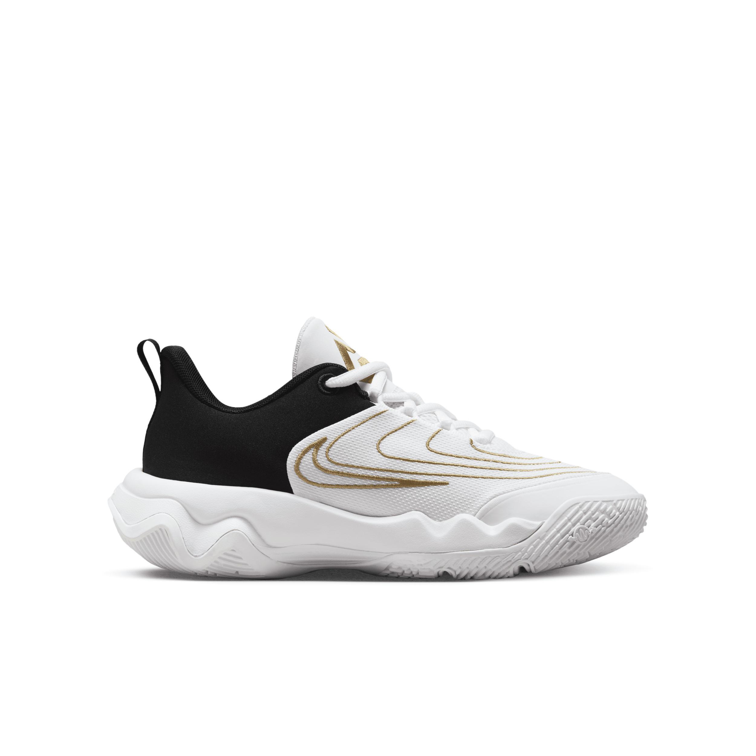 Nike Giannis Immortality 4 Kids Basketball Shoes, Boy's, Size: 2, Grey Gold Product Image