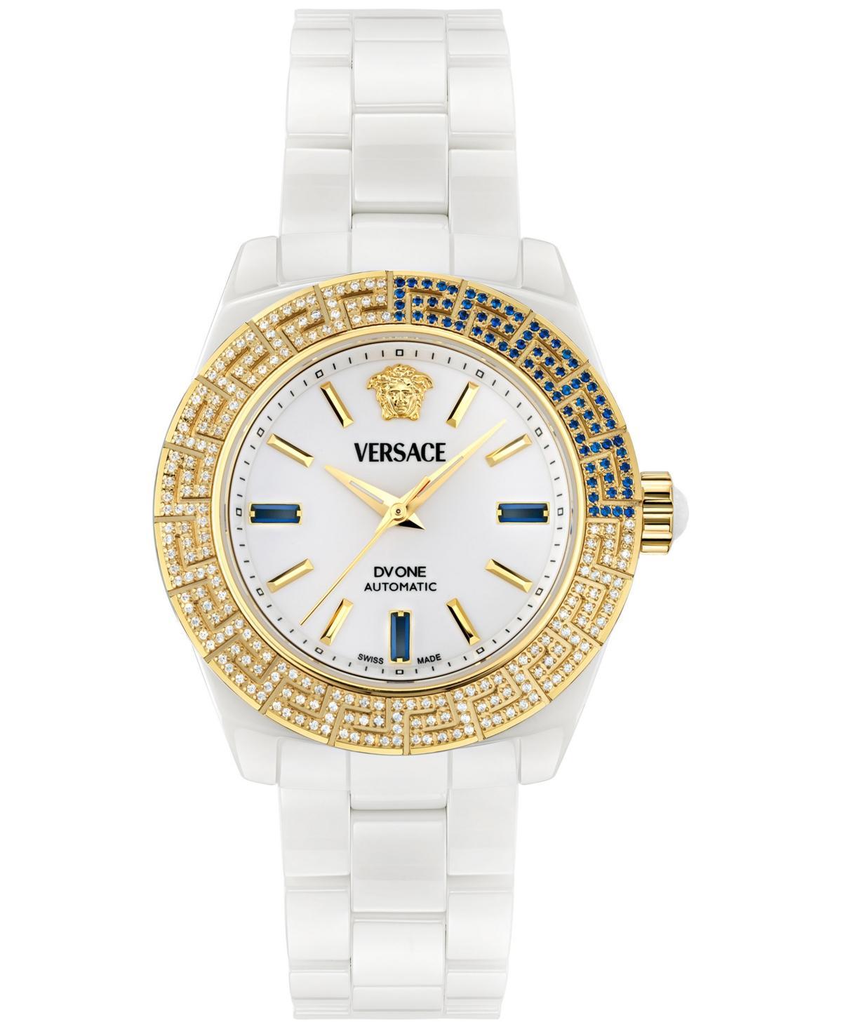40mm DV One Automatic Watch with Bracelet Strap, White Product Image