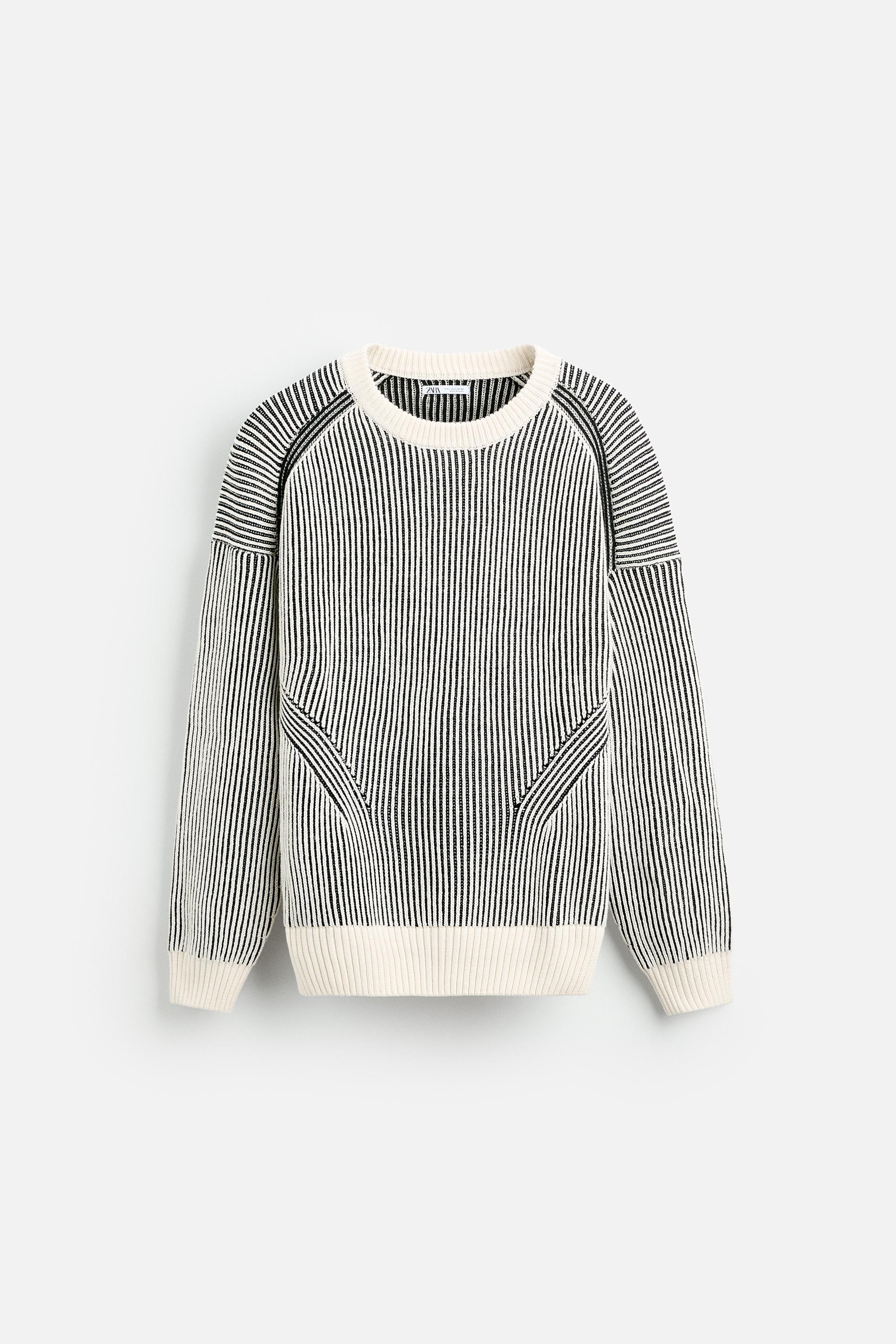 TEXTURED COLORBLOCK SWEATER Product Image
