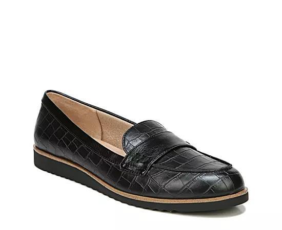 LifeStride Zee Women's Slip-on Loafers, Size: 9 Wide, Black Croc Product Image
