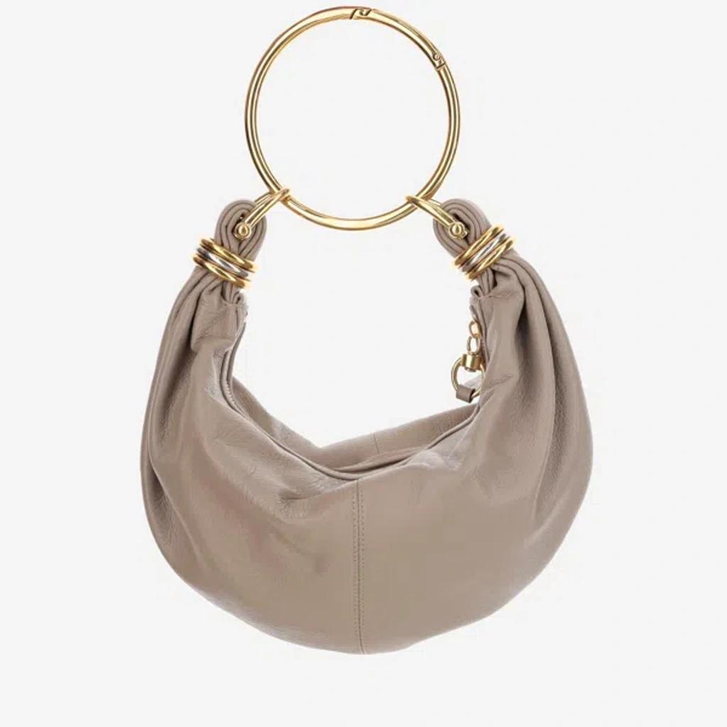 CHLOÉ Chloè Bracelet Hobo Bag Small Leather In Multicolor Product Image