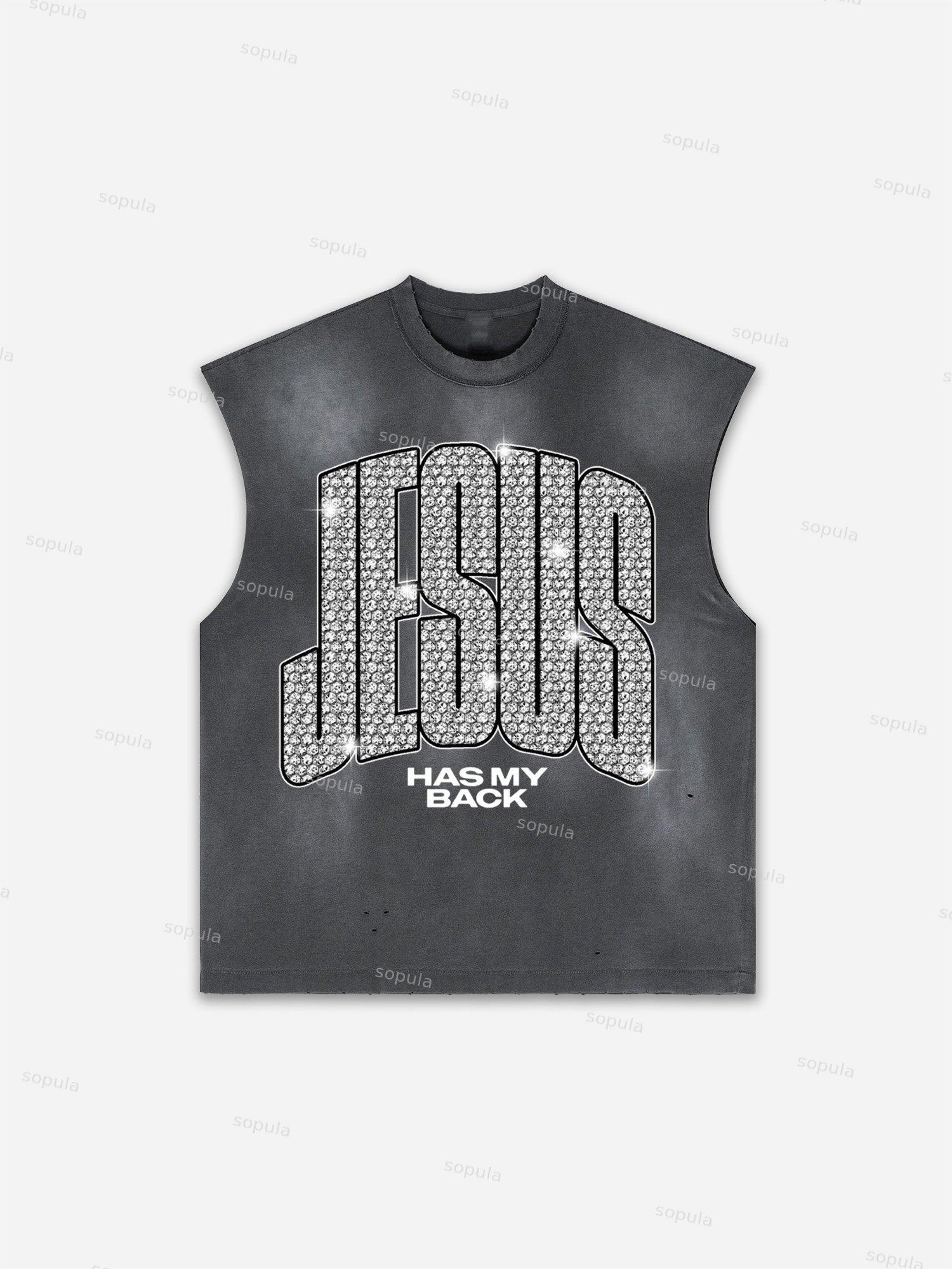 Future World Brainstorming Graphic Print Distressed Tank Top Product Image