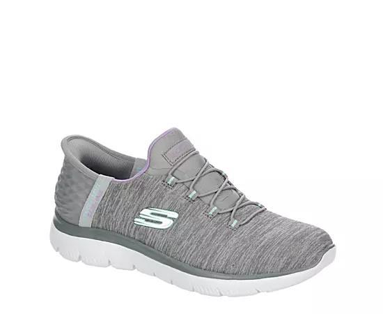 Skechers Hands Free Slip-ins® Summits Dazzling Haze Women's Sneakers, Size: 5 Wide, Navy Purple Product Image