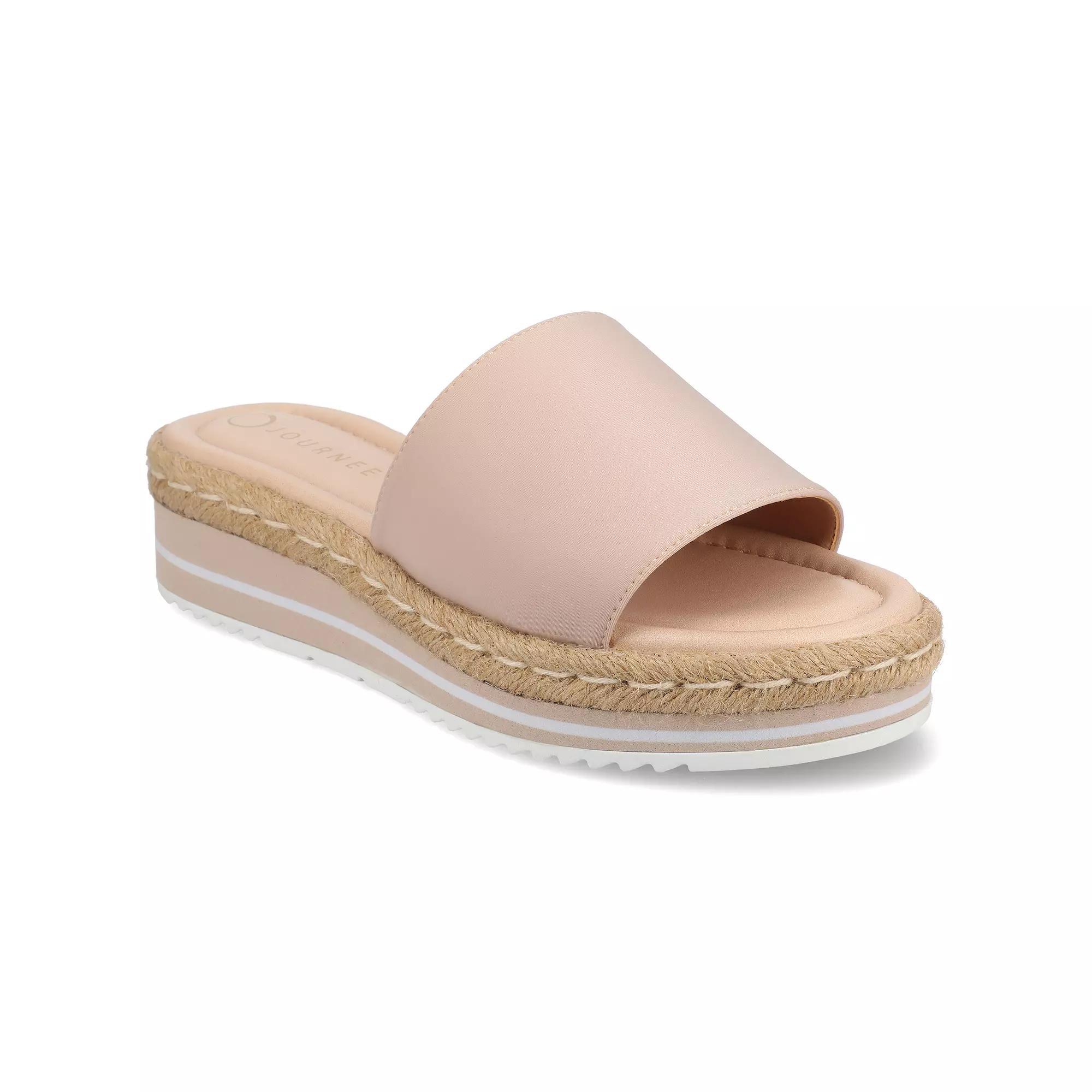 Journee Rosey Womens Espadrille Slide Sandals Product Image