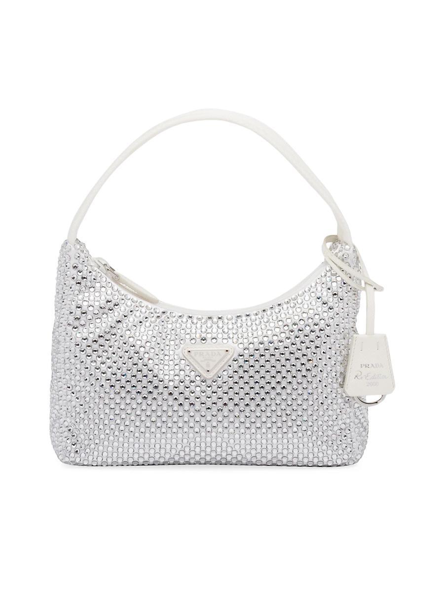 Womens Satin Mini Bag with Crystals Product Image