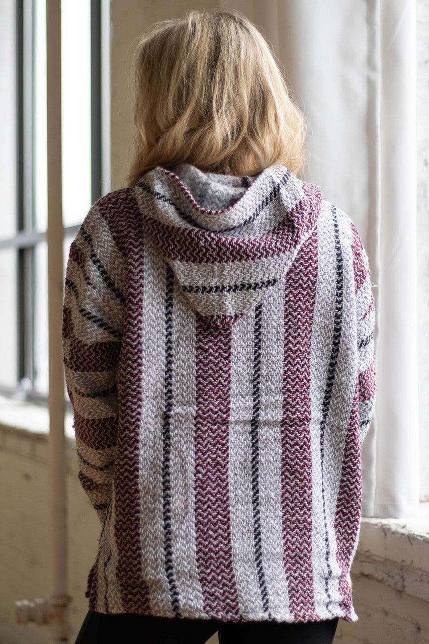 Burgundy Baja Hoodie Product Image
