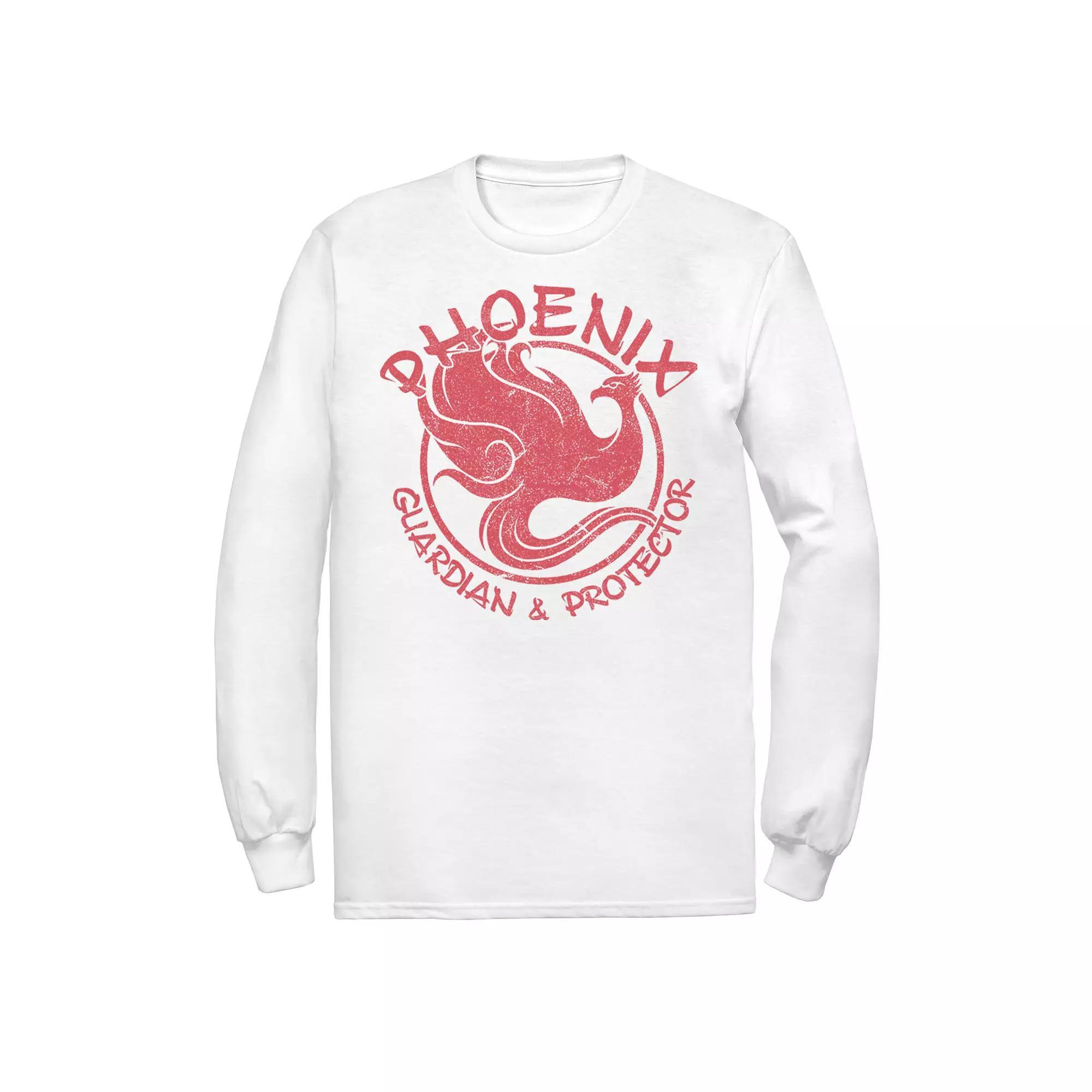 Men's Disney Mulan Phoenix Guardian & Protector Tee, Size: Medium, White Product Image
