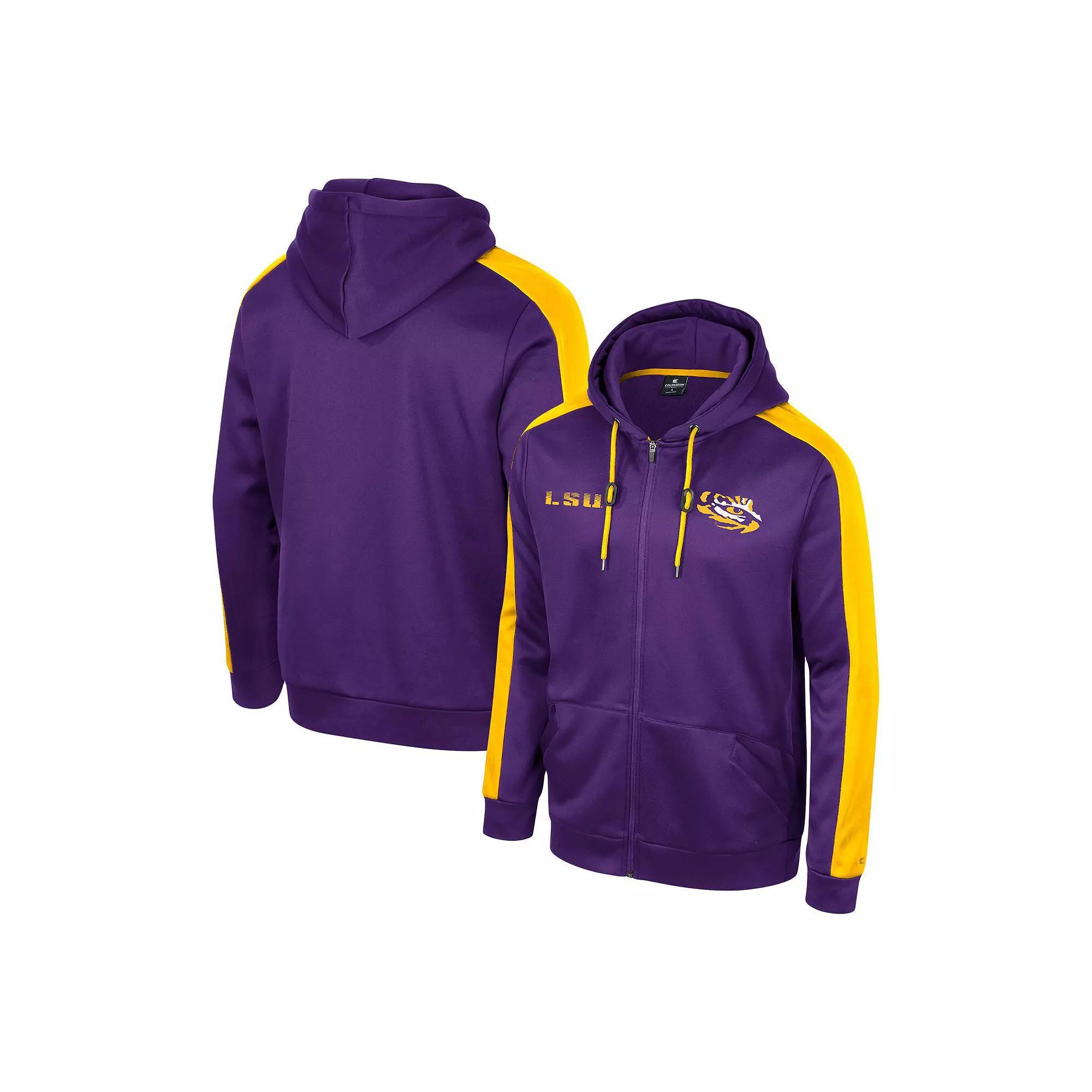 Men's Colosseum  Navy Notre Dame Fighting Irish Reese Full-Zip Hoodie, Size: Small, Blue Product Image