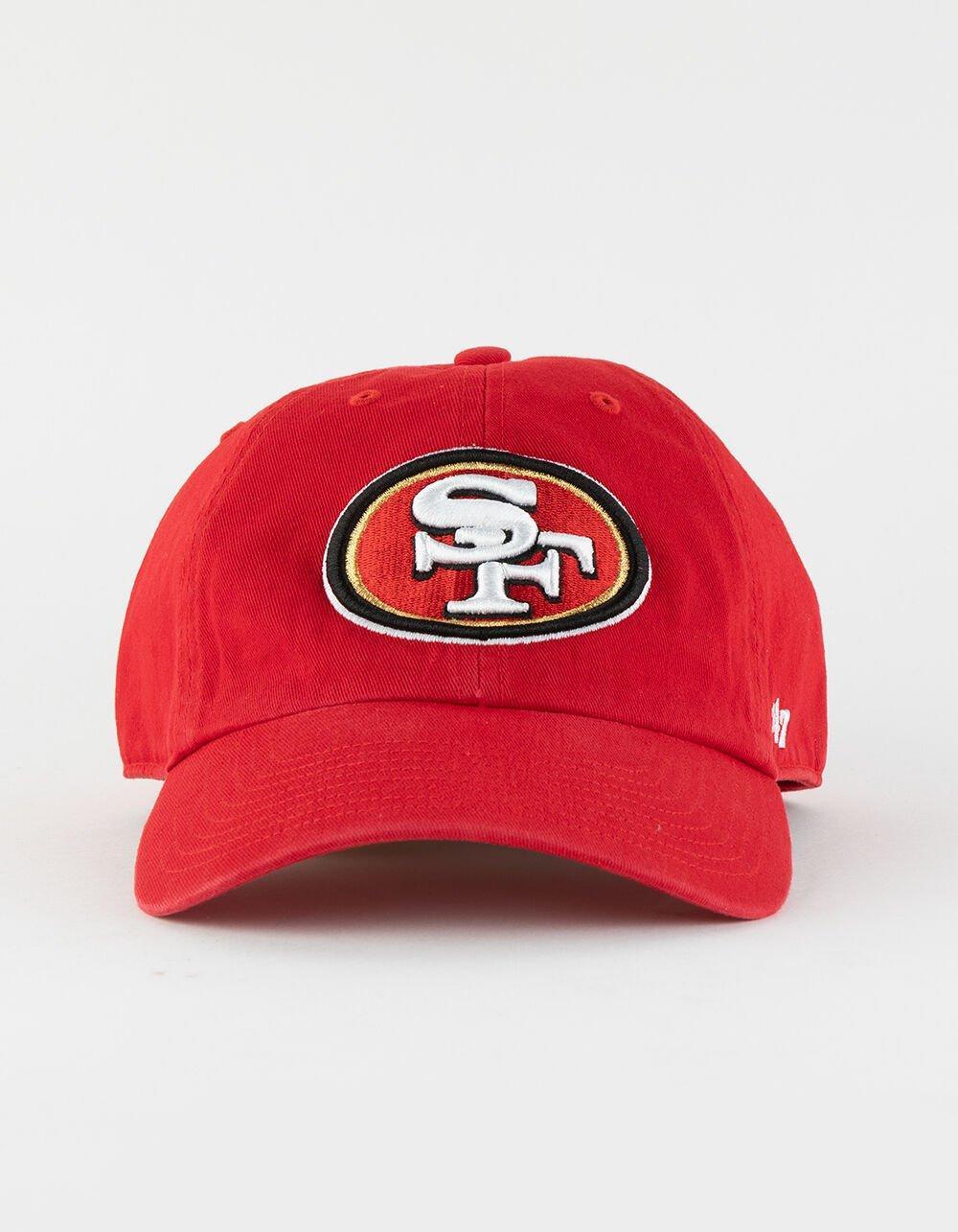 47 BRAND San Francisco 49ers '47 Clean Up Strapback Hat - RED Product Image