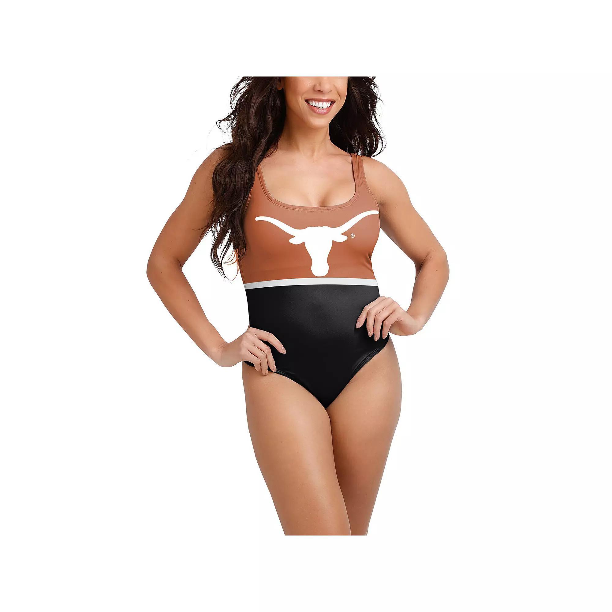 Womens FOCO Crimson Oklahoma Sooners One-Piece Bathing Suit Product Image