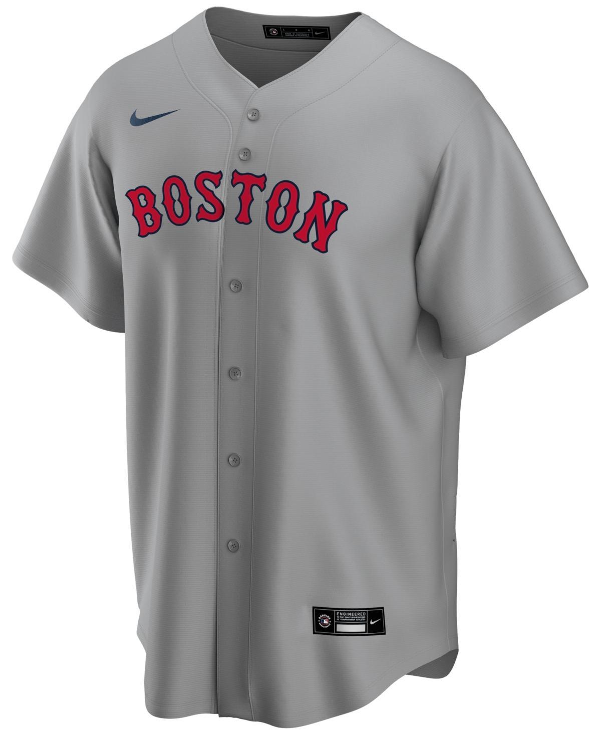 Men's Nike Gray Boston Red Sox Road Replica Team Jersey, Size: Small, Grey Product Image