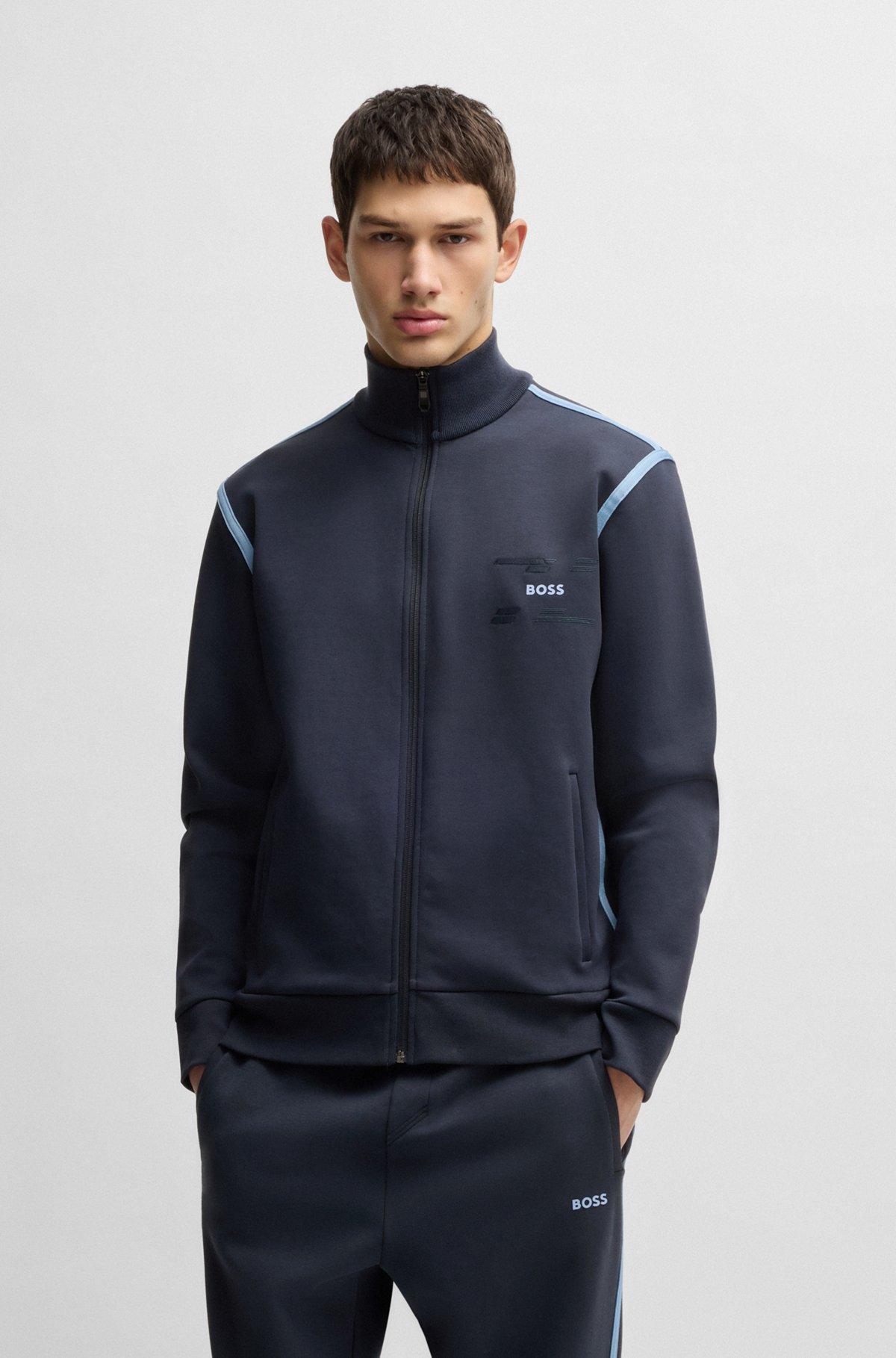 Zip-up sweatshirt with logo artwork Product Image
