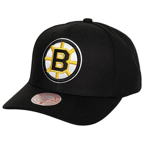 Men's Mitchell & Ness Black Boston Bruins Team Ground Pro Adjustable Hat Product Image