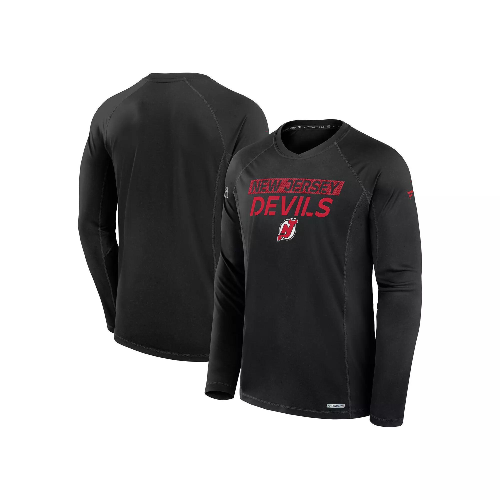 Men's Fanatics Blue Colorado Avalanche Authentic Pro Rink Tech Long Sleeve T-Shirt, Size: Small Product Image