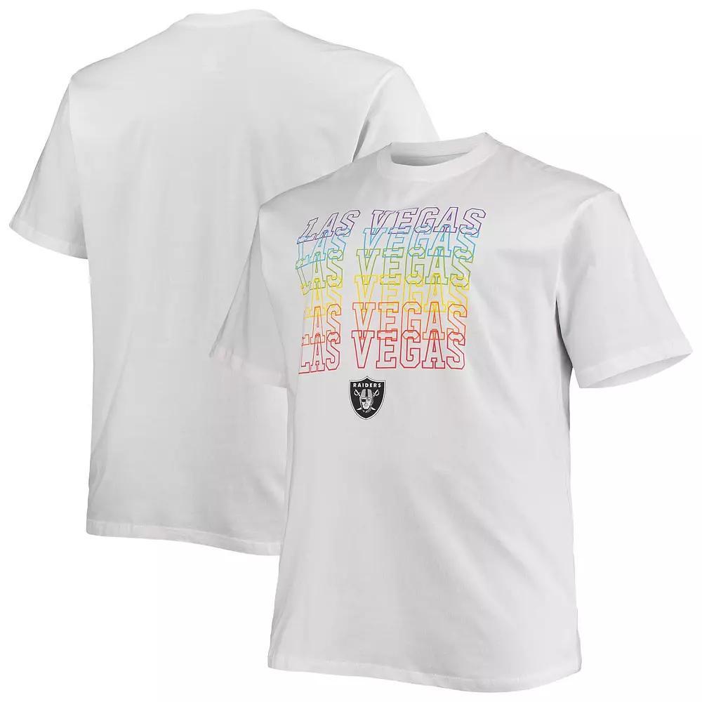 Men's Fanatics Branded White Las Vegas Raiders Big & Tall City Pride T-Shirt, Size: 3XB, Lvr White Product Image