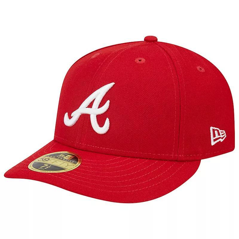 Mens New Era Scarlet New York Mets Low Profile 59FIFTY Fitted Hat Product Image