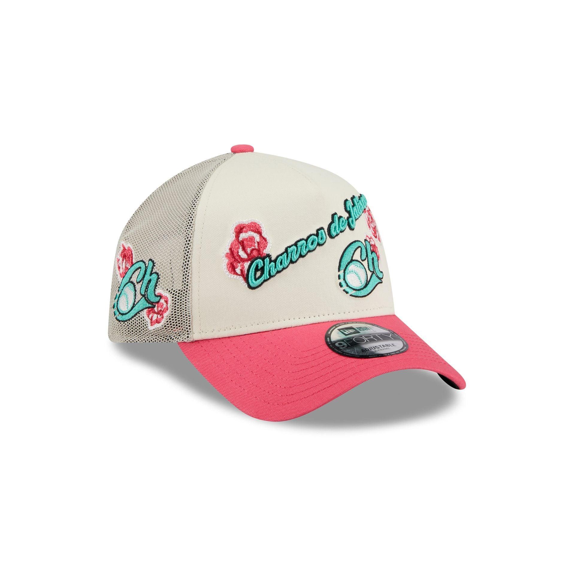 Tecolotes de los Dos Laredos Two-Tone Pink Rose 9FORTY A-Frame Snapback Hat Male Product Image