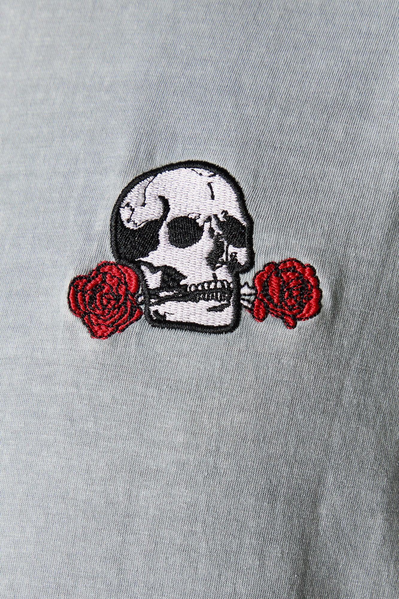 Embroidered Washed T-Shirt Male Product Image