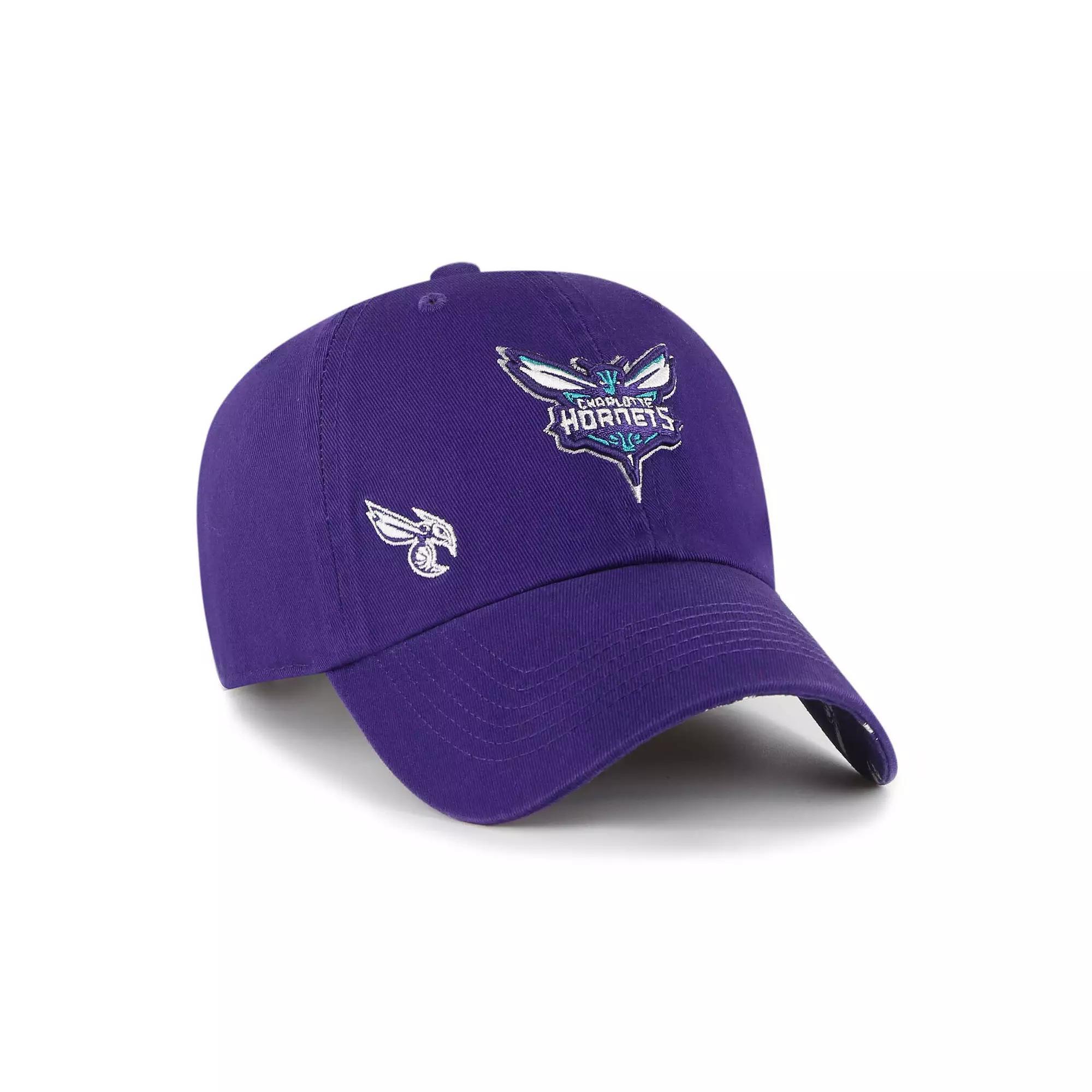 Womens 47 Purple Charlotte Hornets Confetti Undervisor Clean Up Adjustable Hat Product Image
