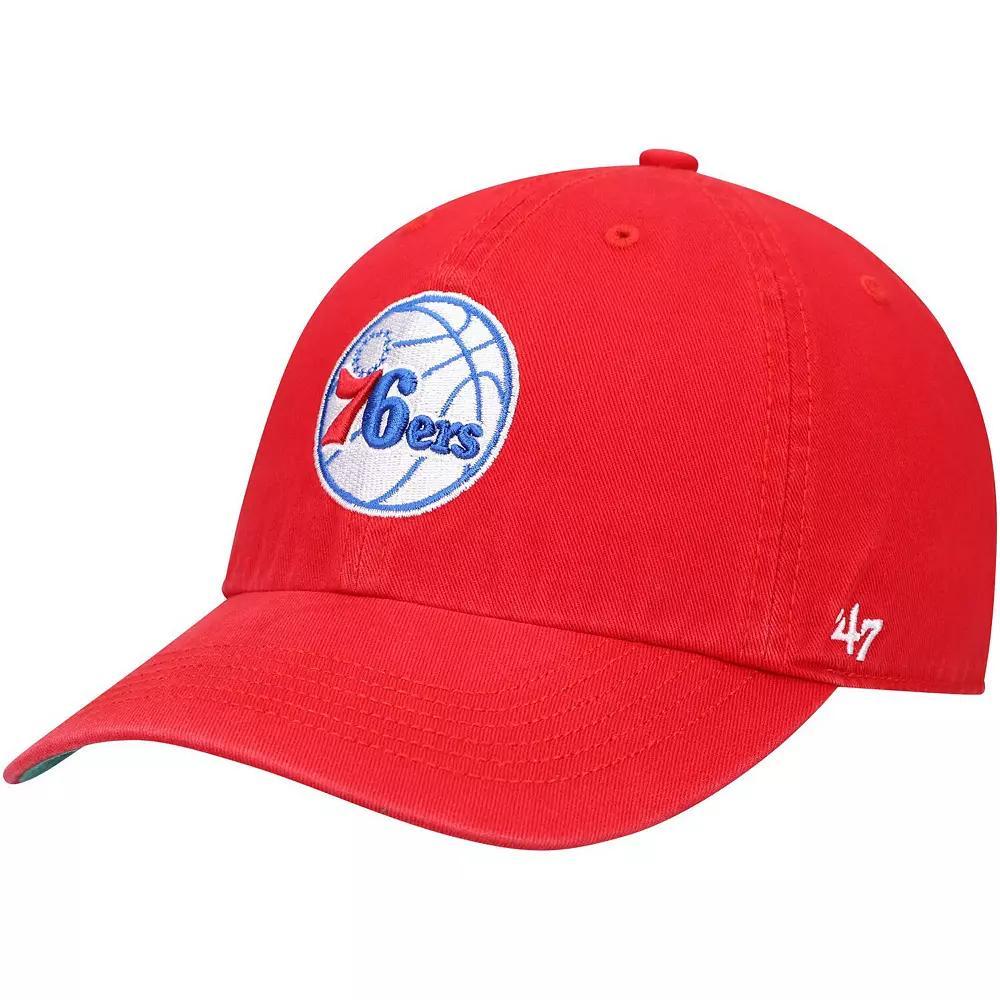 Mens 47 Red Philadelphia 76ers Team Franchise Fitted Hat Product Image