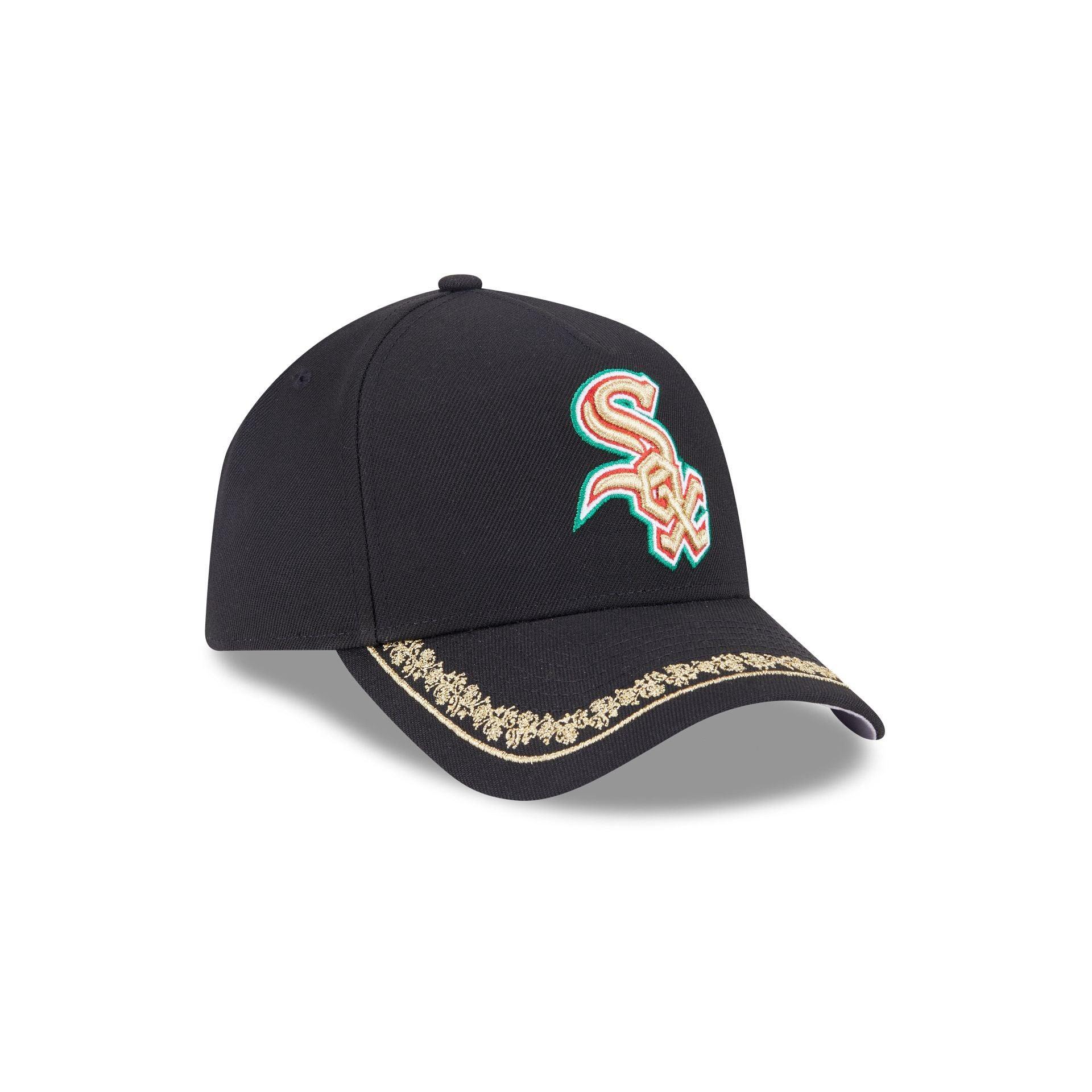 Chicago Cubs Navy 9FORTY A-Frame Snapback Hat Male Product Image