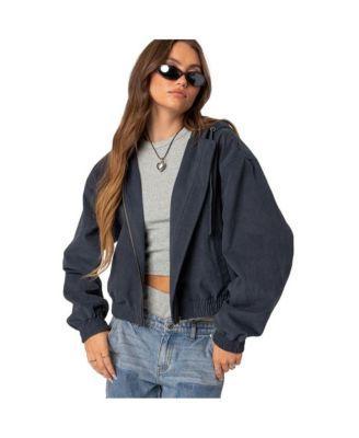 Womens Milly oversized cropped jacket Product Image