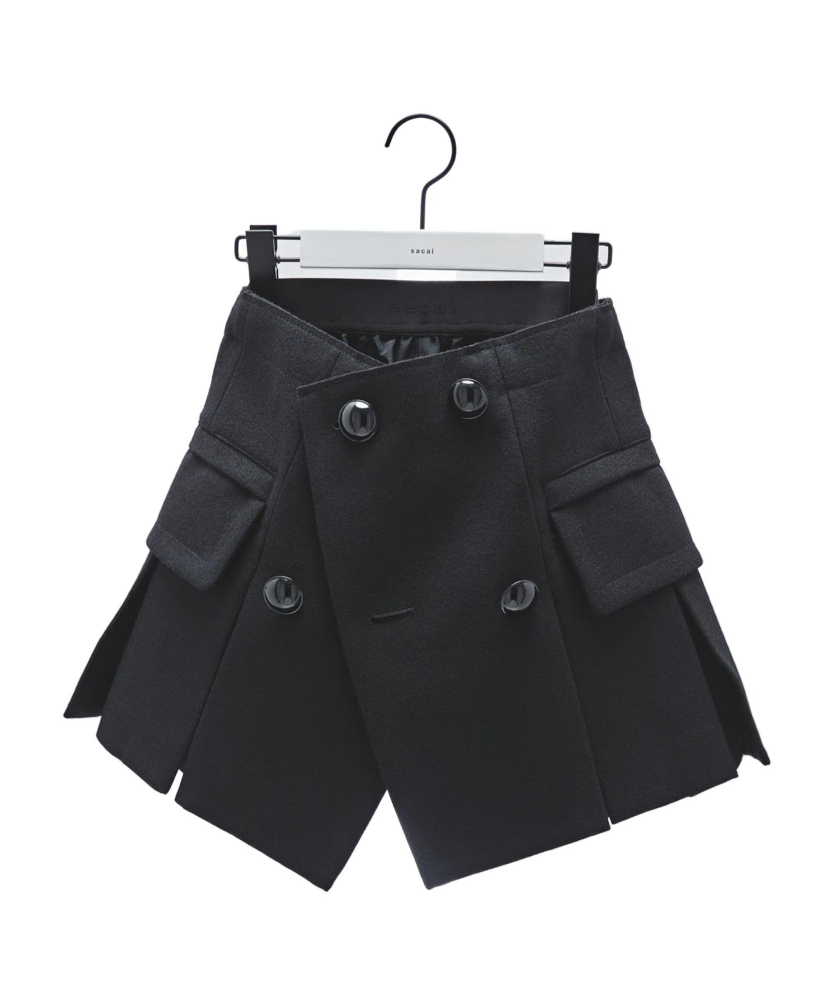 SACAI Elastic Waist Skirt In Black Product Image