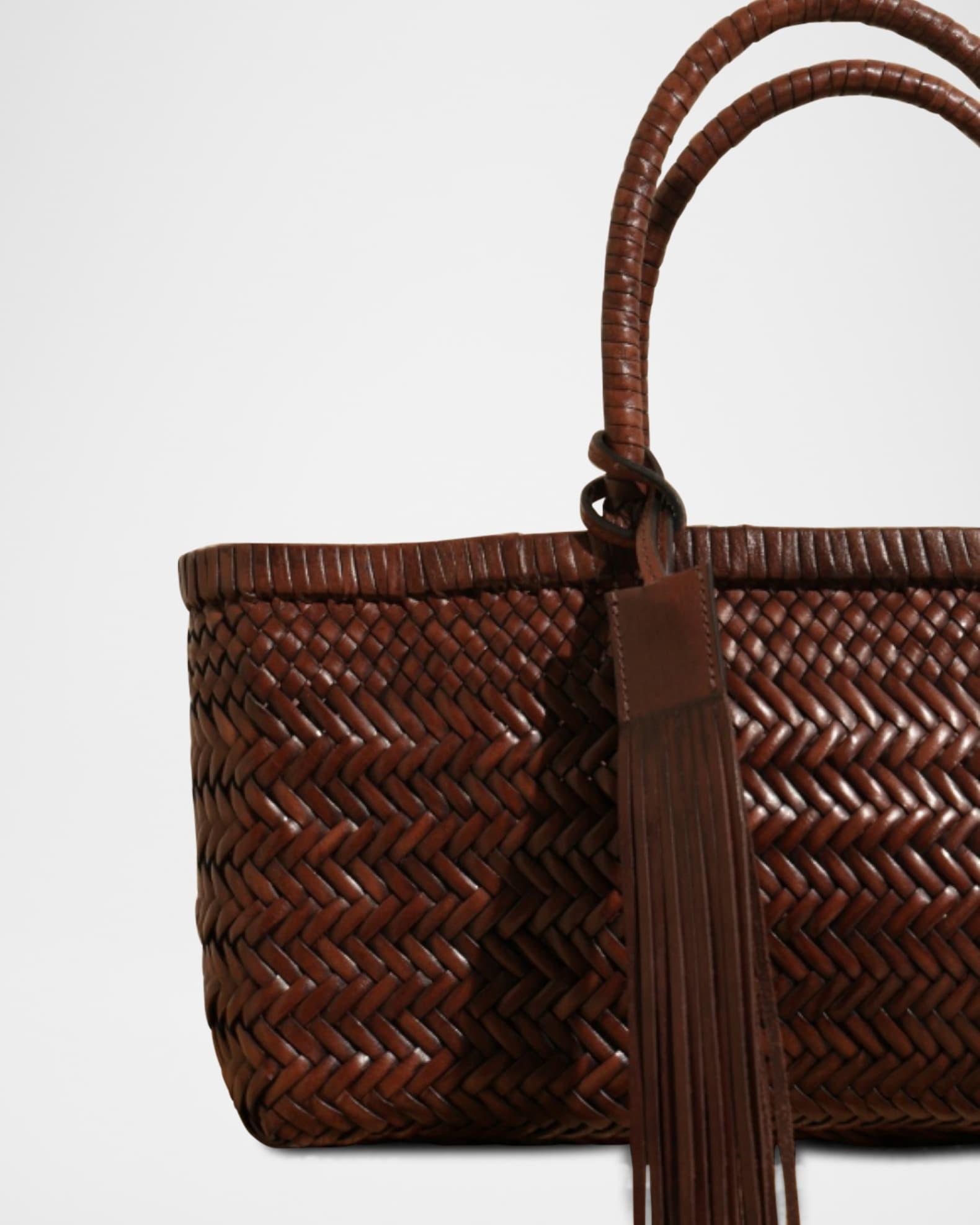 Knot Tassel Leather Tote Bag Product Image