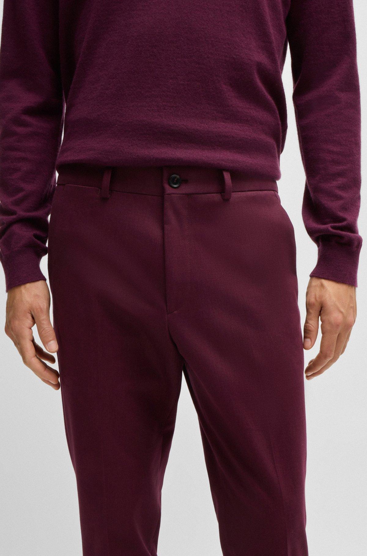 Slim-fit trousers in cotton, cashmere and stretch Product Image