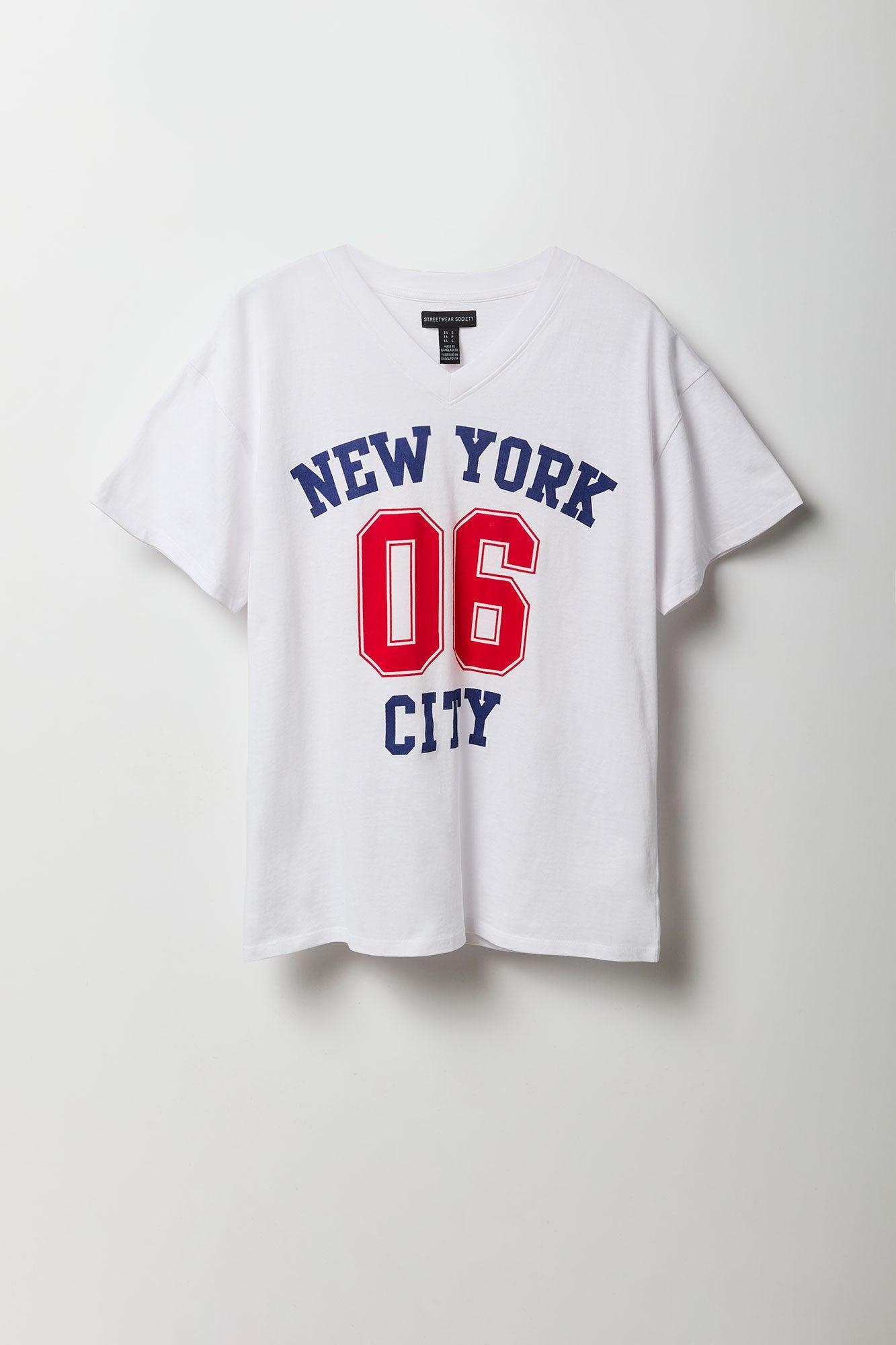 New York City 06 Graphic V-Neck T-Shirt Female Product Image