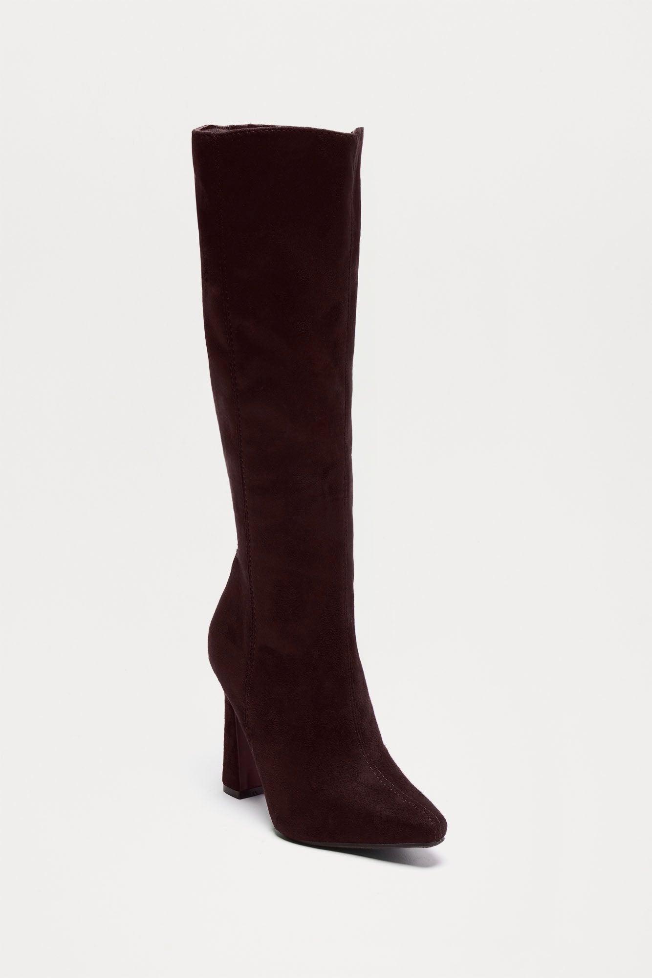 Brett Knee High Boots - Brown Product Image