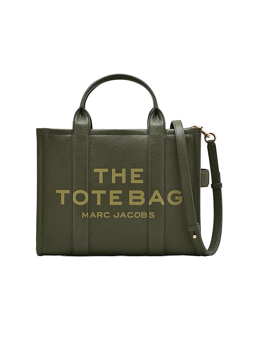 Womens The Leather Medium Tote Bag Product Image