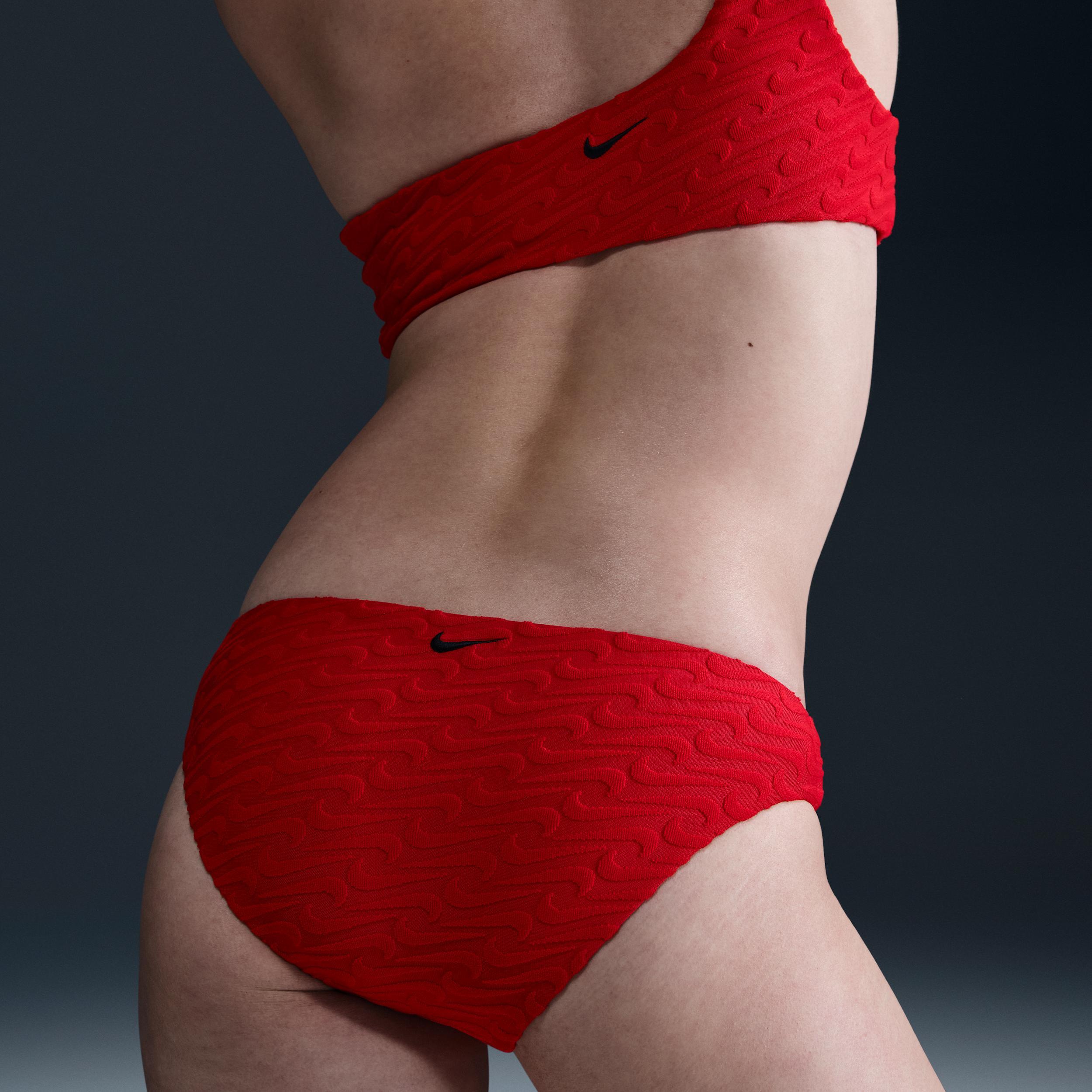 Nike Women's Swim Swoosh Link Terry Hipster Bikini Bottom Product Image