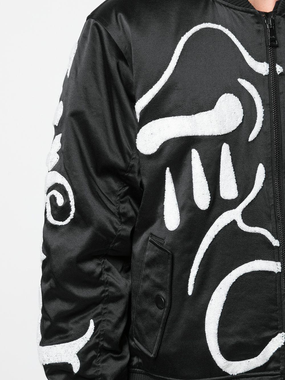 Scream embroidered bomber jacket Product Image