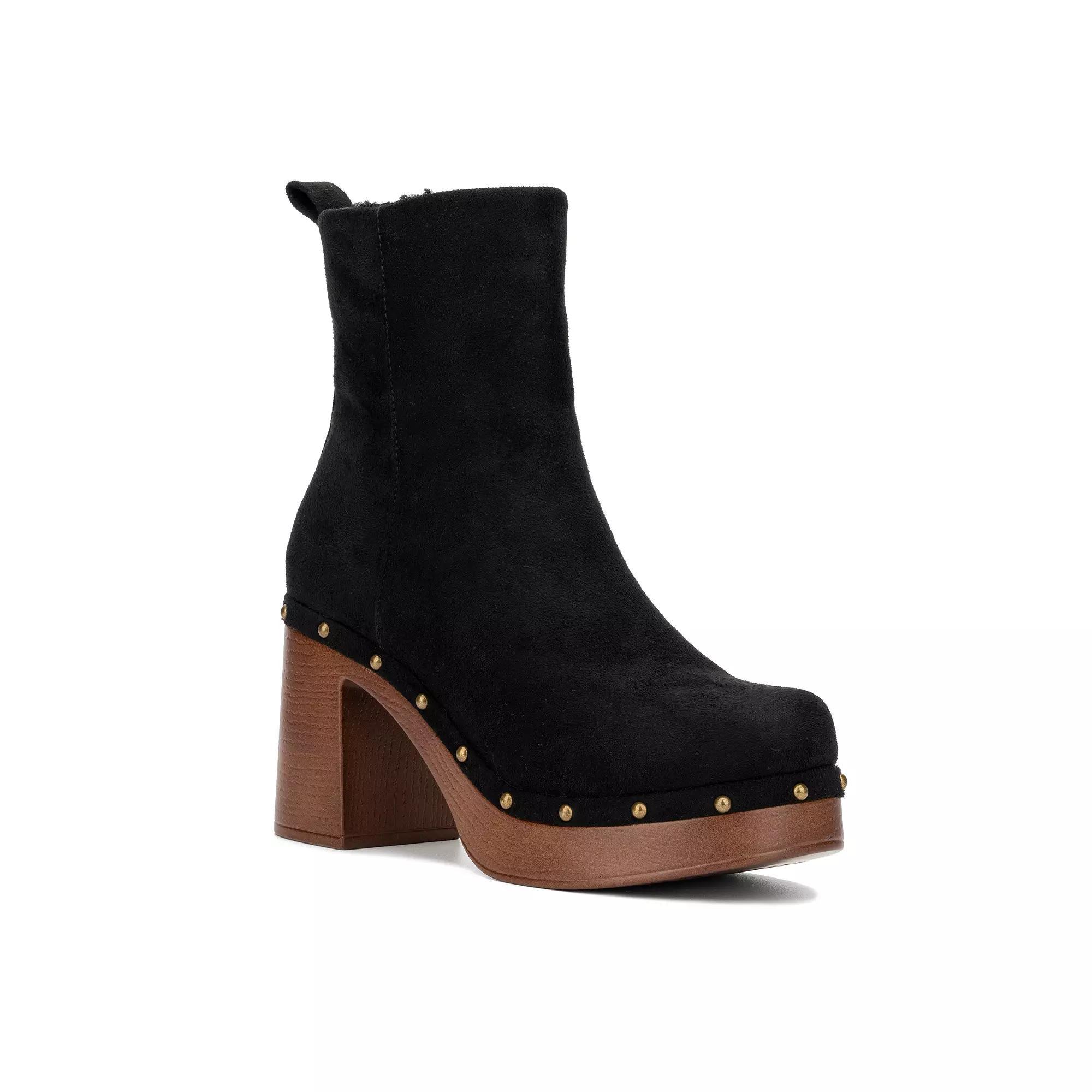 New York & Company Vanna Women's Heeled Ankle Boots, Size: 6, Red Product Image