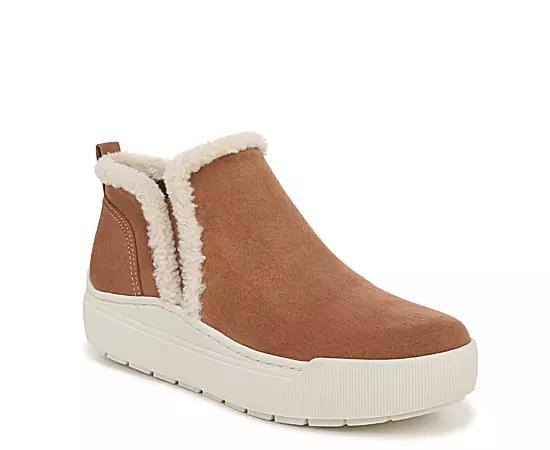 Dr. Scholls Time Off Yo Womens Cozy Ankle Boots Gray Grey Product Image