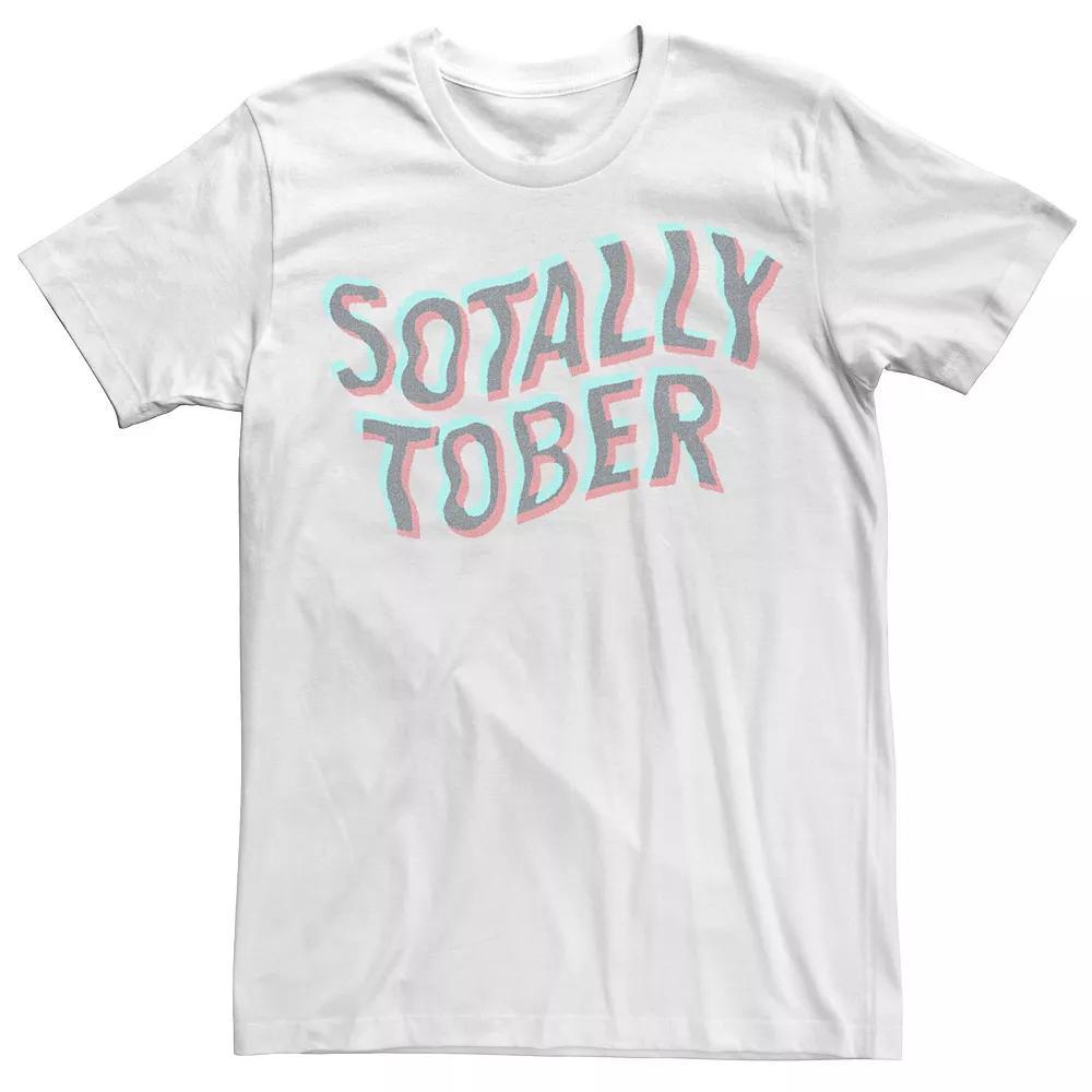 Men's Sotally Tober Wavy Text Tee, Size: XL, White Product Image