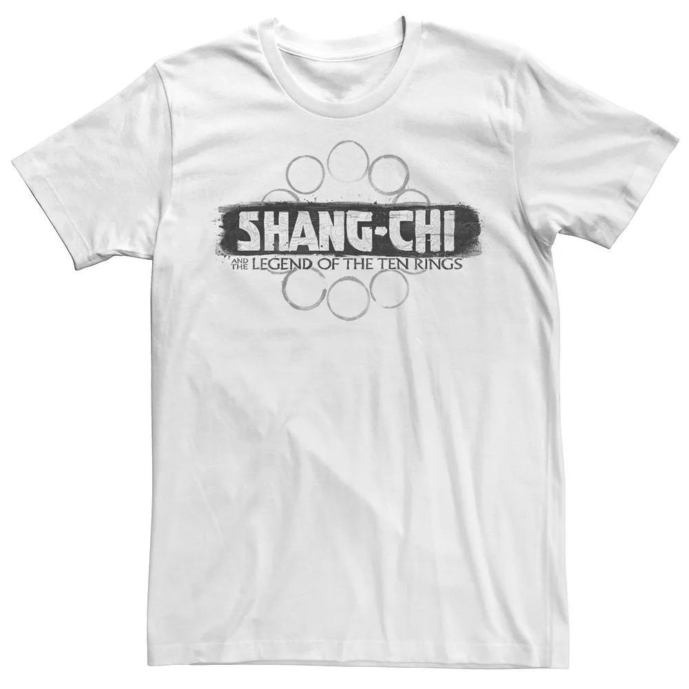 Big & Tall Marvel Shang-Chi Text Logo Tee, Men's, Size: XXL Tall, White Product Image